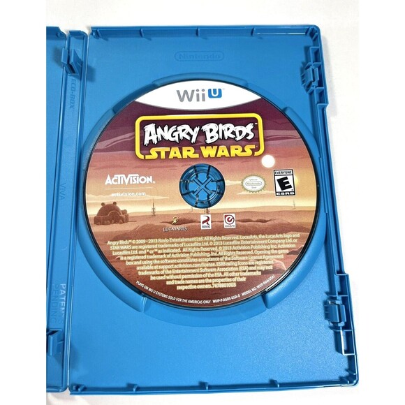 Angry Birds Star Wars Video Game Nintendo Wii U Complete with Manual Tested - Picture 5 of 8